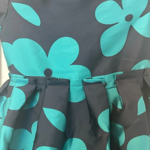 Jacadi Blue and Green Formal Dress - Picture 7 of 10